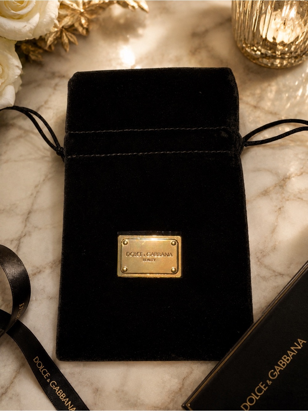 Dolce & Gabbana Black Velvet beauty Pouch GWP!